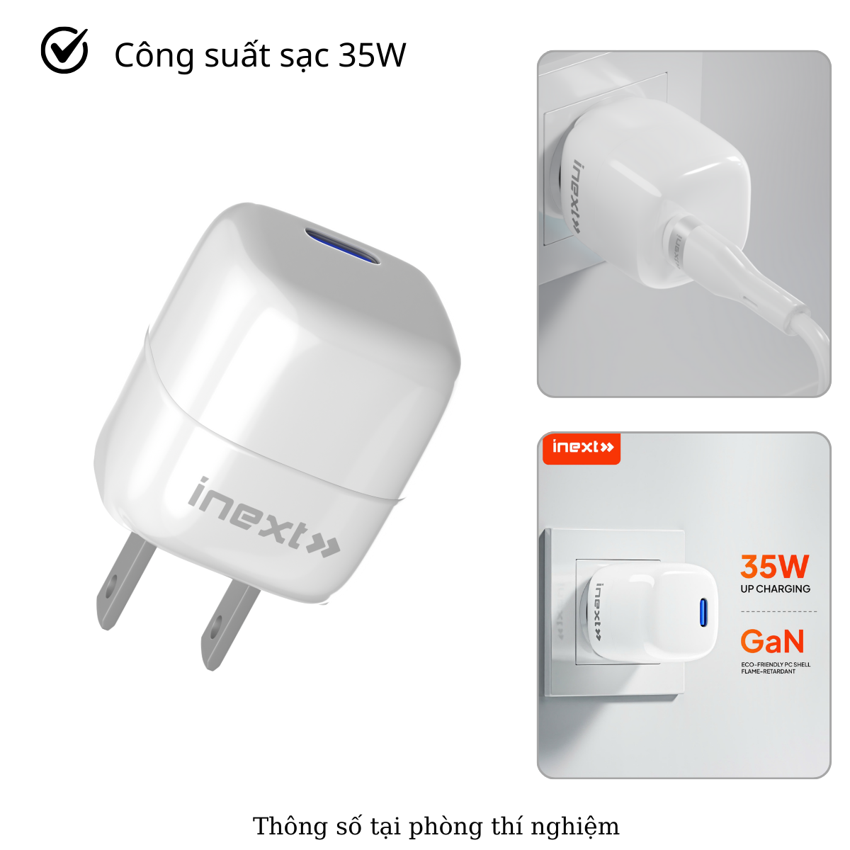 Bộ Sạc Nhanh iNext B12 Type-C to Type-C